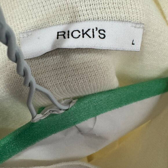 Ricki’s Cream Sleeveless Knit Top – Women’s Size Large - Picture 4 of 6